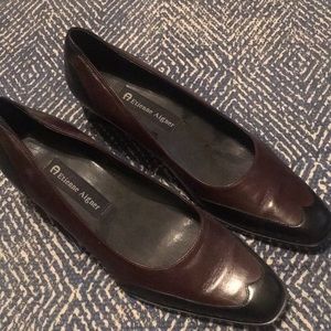 Etienne Aigner brown and black leather shoes 7.5